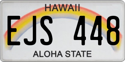 HI license plate EJS448