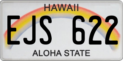 HI license plate EJS622
