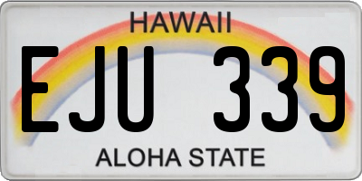 HI license plate EJU339
