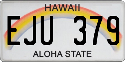 HI license plate EJU379