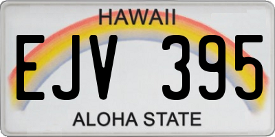 HI license plate EJV395