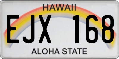HI license plate EJX168