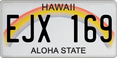HI license plate EJX169