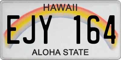 HI license plate EJY164
