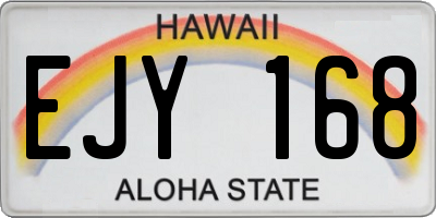 HI license plate EJY168