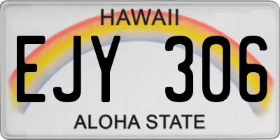 HI license plate EJY306