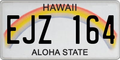 HI license plate EJZ164