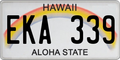 HI license plate EKA339
