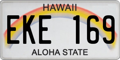 HI license plate EKE169
