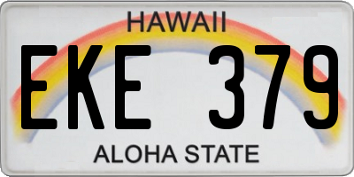 HI license plate EKE379