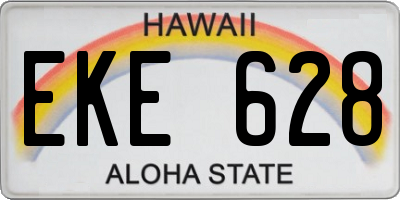HI license plate EKE628