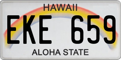 HI license plate EKE659