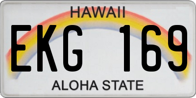 HI license plate EKG169