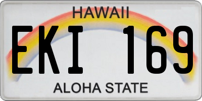 HI license plate EKI169