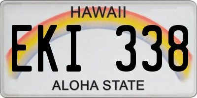 HI license plate EKI338