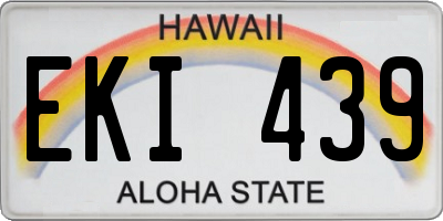 HI license plate EKI439