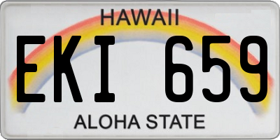 HI license plate EKI659
