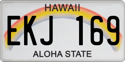 HI license plate EKJ169