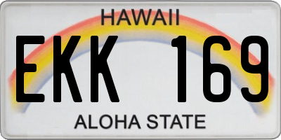 HI license plate EKK169
