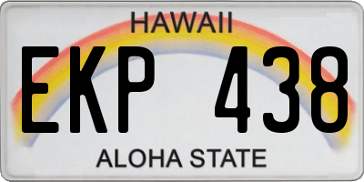 HI license plate EKP438