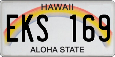 HI license plate EKS169