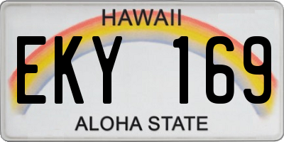 HI license plate EKY169