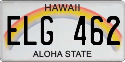 HI license plate ELG462