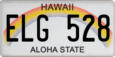 HI license plate ELG528