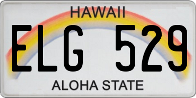 HI license plate ELG529