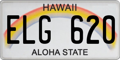 HI license plate ELG620
