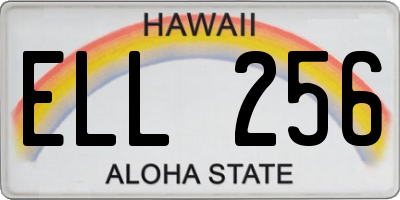 HI license plate ELL256