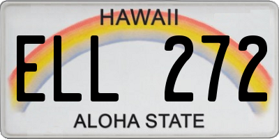 HI license plate ELL272