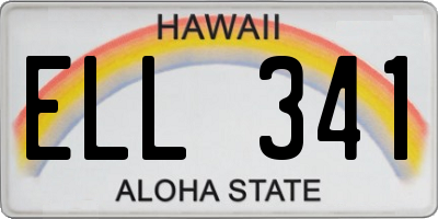 HI license plate ELL341