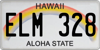 HI license plate ELM328
