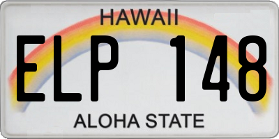HI license plate ELP148