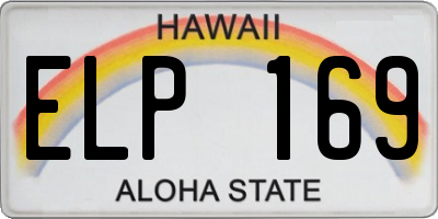 HI license plate ELP169