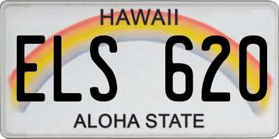 HI license plate ELS620