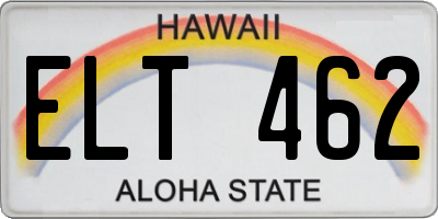 HI license plate ELT462
