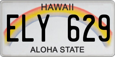 HI license plate ELY629