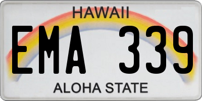 HI license plate EMA339