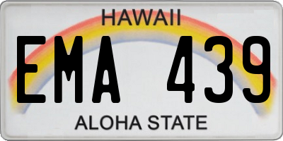 HI license plate EMA439