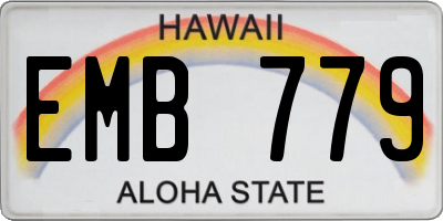 HI license plate EMB779