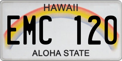 HI license plate EMC120