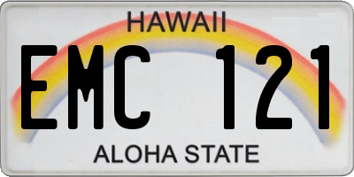 HI license plate EMC121