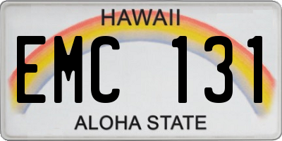 HI license plate EMC131