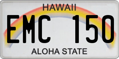 HI license plate EMC150