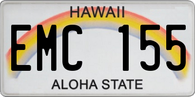 HI license plate EMC155