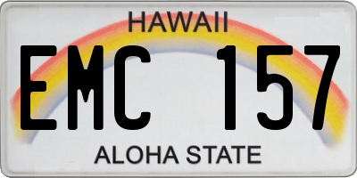 HI license plate EMC157