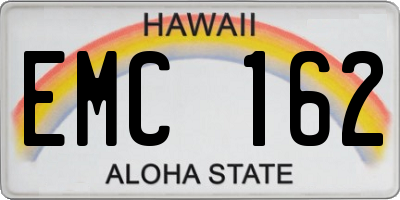 HI license plate EMC162