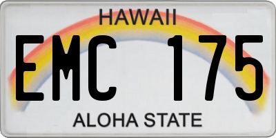 HI license plate EMC175